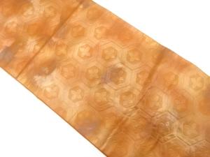 アンティーク　亀甲繋ぎに花模様織り出し袋帯（材料）